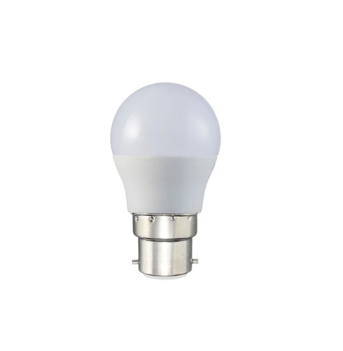6W G45 Golf SMD LED Bulb BC/B22 Bayonet Cap 2700K Warm White CRI Ra95+ R9>80 High 160lm/W High Lumen CE ROHS UKCA EPREL2027 EU Ecodesign Compliant Lamp